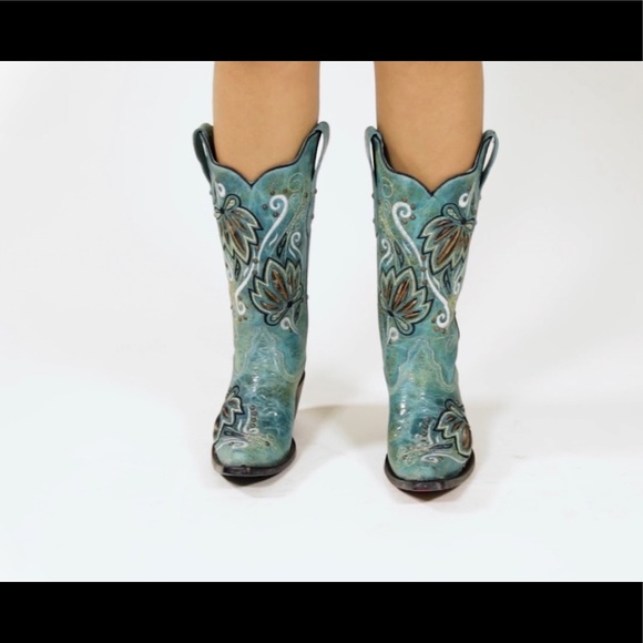 IVE WEST BOOTS Needles Turquesa -Cowgirl Boots - Picture 2 of 8